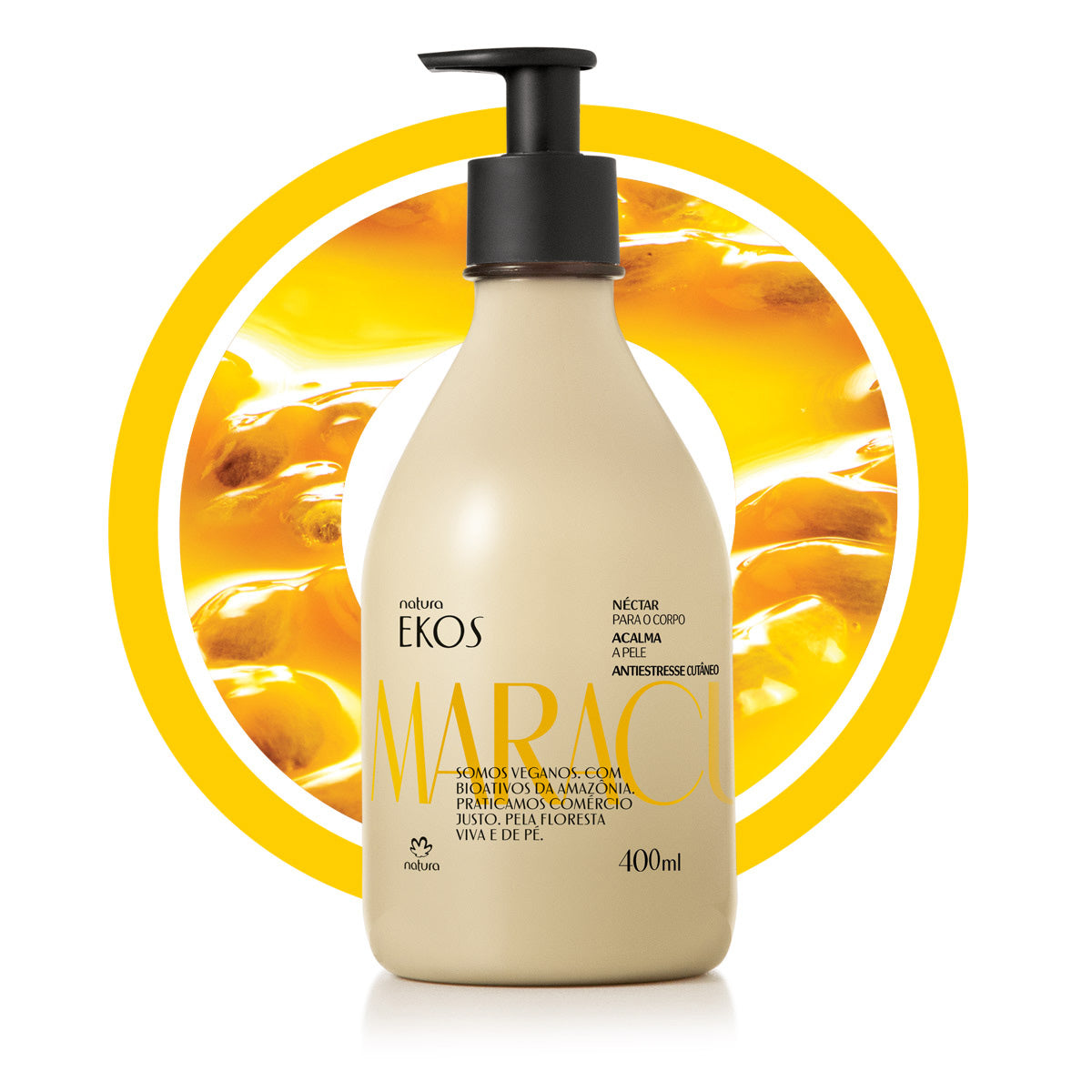 Néctar Desodorante Hidratante Corporal Ekos Maracujá – 400ml