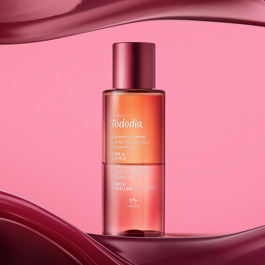 Óleo Bifásico Corporal Tododia Cereja e Avelã