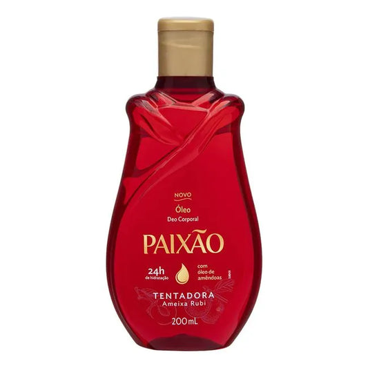 Óleo Corporal de Amêndoas Paixão Tentadora Ameixa Rubi 200ml – Paixão