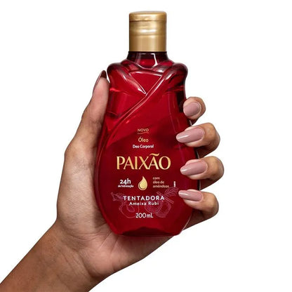 Óleo Corporal de Amêndoas Paixão Tentadora Ameixa Rubi 200ml – Paixão
