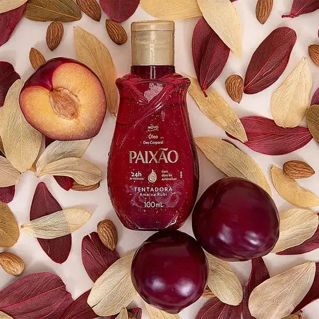 Óleo Corporal de Amêndoas Paixão Tentadora Ameixa Rubi 200ml – Paixão