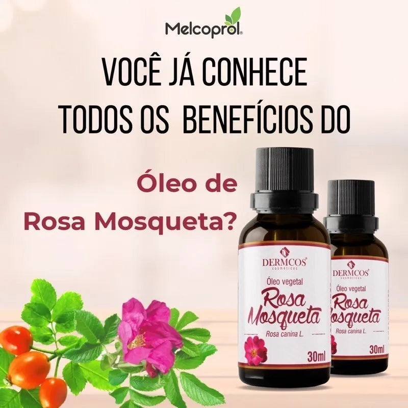Óleo puro de Rosa Mosqueta 30ml – Dermcos