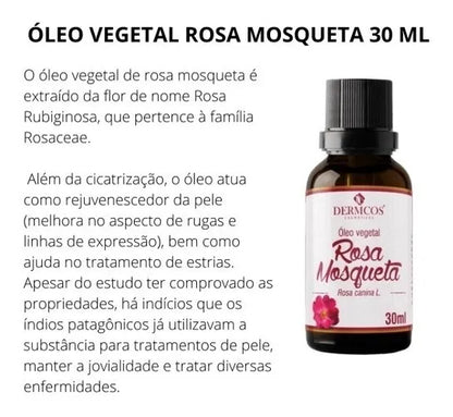 Óleo puro de Rosa Mosqueta 30ml – Dermcos