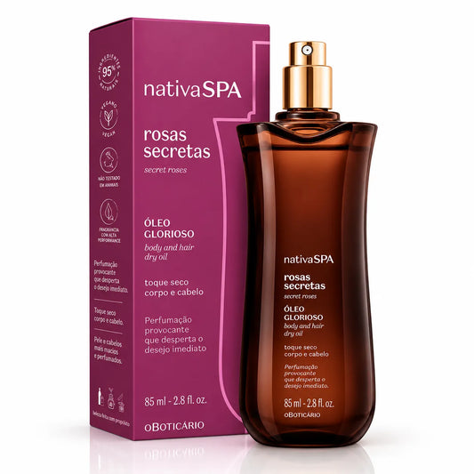 Óleo Multifuncional Glorioso Rosas Secretas 85ml – Nativa SPA