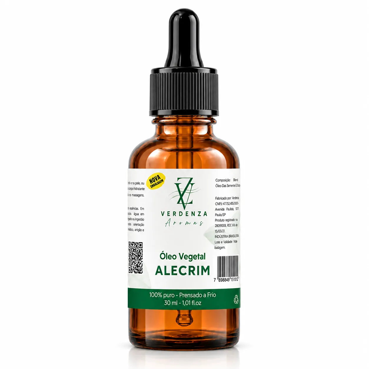 Óleo Vegetal de Alecrim 30ml – Verdenza