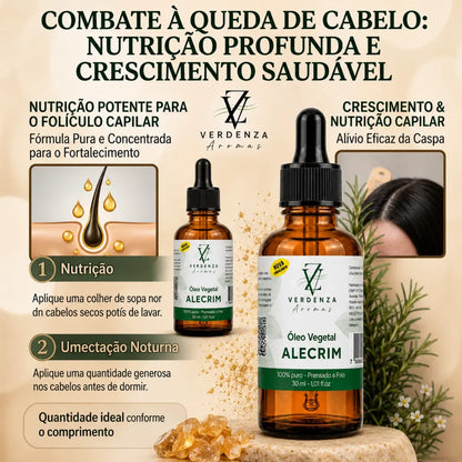 Óleo Vegetal de Alecrim 30ml – Verdenza