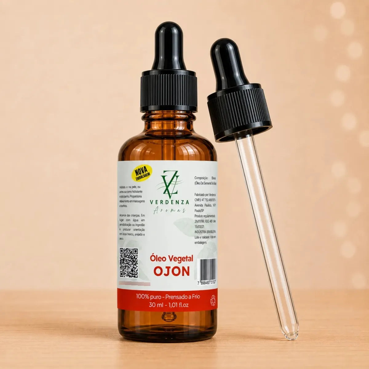 Óleo Vegetal de Ojon 30ml – Verdenza Aromas