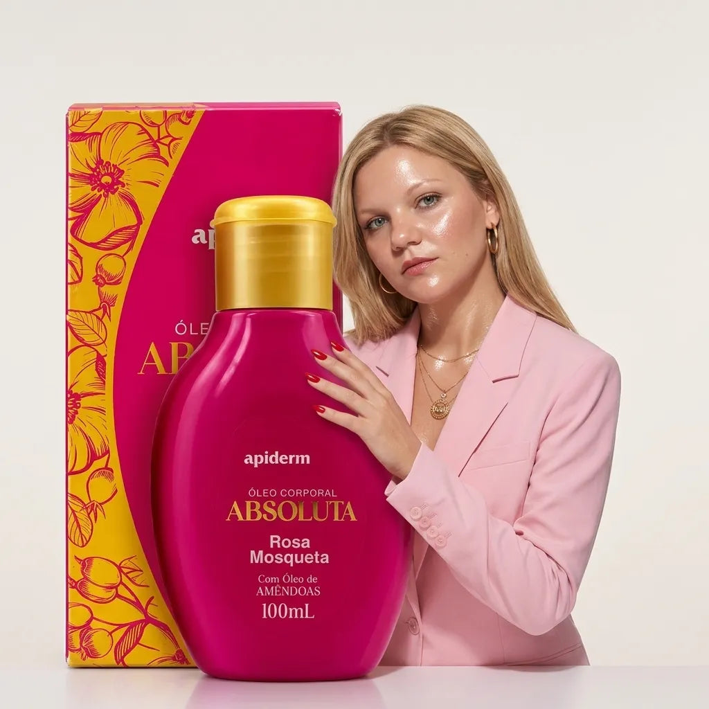 Óleo Corporal Apiderm Absoluta Rosa Mosqueta 100ml –  Apiderm