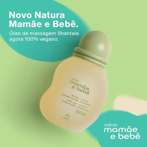 Óleo de Massagem Mamãe e Bebê Natura 100ml