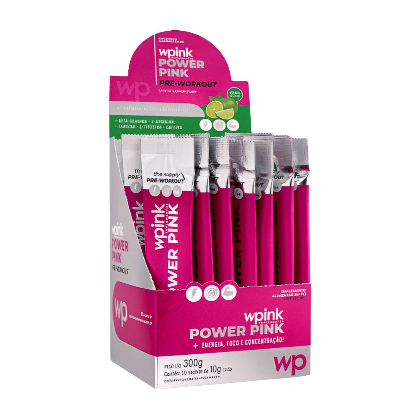 Power Pink Limão Pré-Treino 300g – Wpink