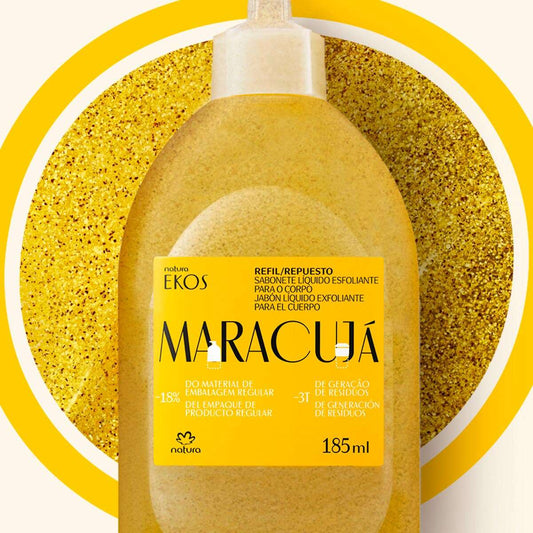 Refil Sabonete Esfoliante Maracujá 185ml – Natura Ekos