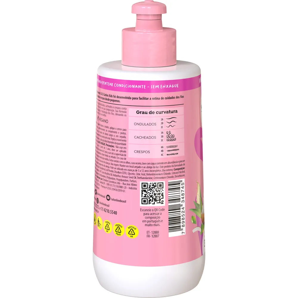 Creme para Pentear SOS Cachos Kids Hidratação 300ml – Salon Line