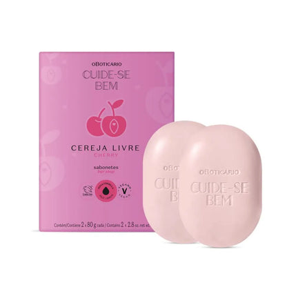 Sabonete em Barra Cuide-se Bem Cereja Livre 2x80g – O Boticário