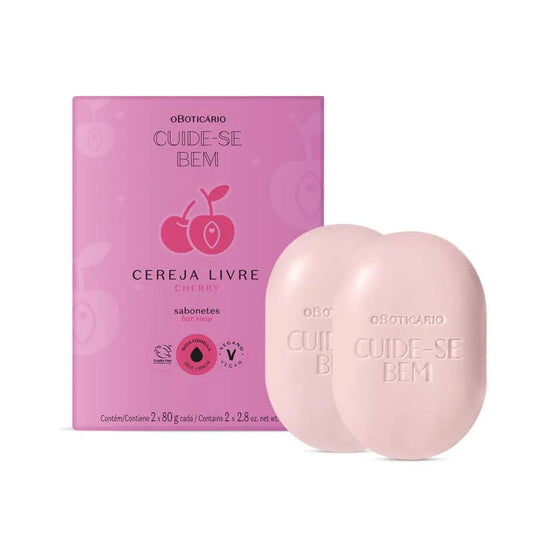 Sabonete em Barra Cuide-se Bem Cereja Livre 2x80g – O Boticário