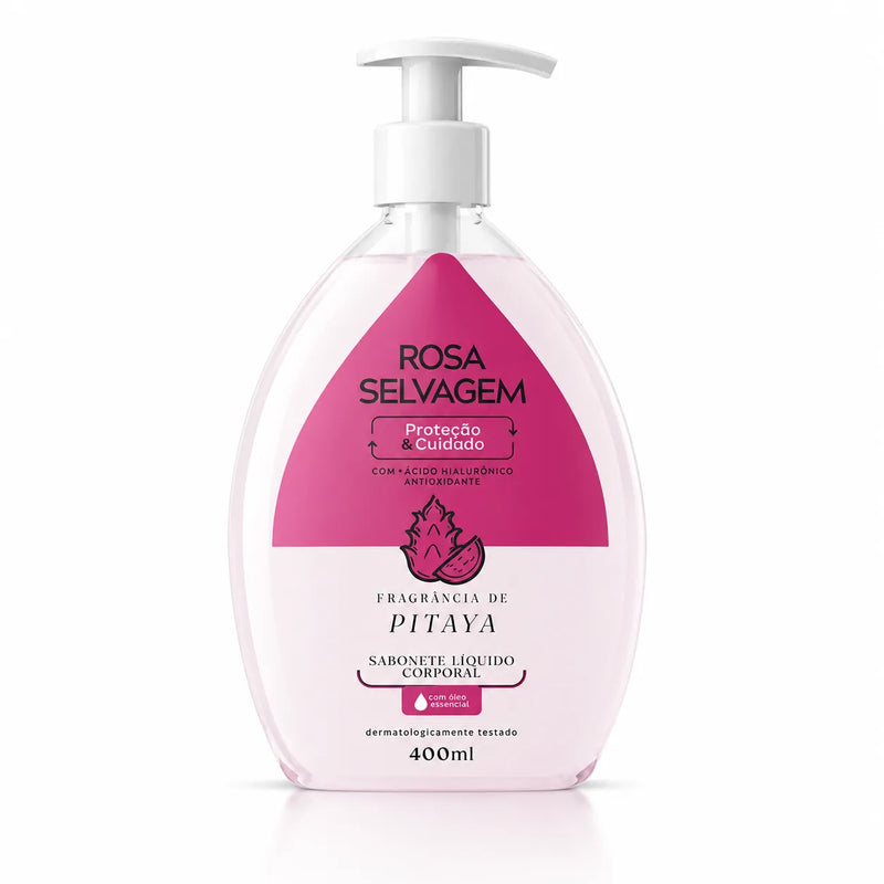 Sabonete Líquido Corporal Pitaya 400ml – Rosa Selvagem