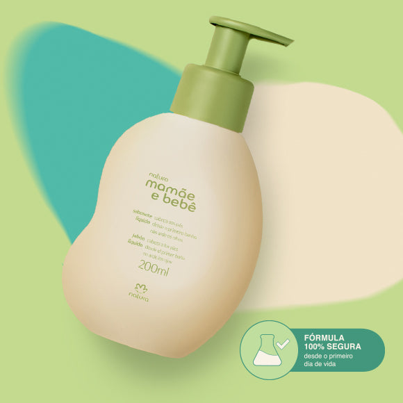 Sabonete Líquido Cabeça aos Pés – Mamãe e Bebê (Natura) | 98% Ingredientes Naturais