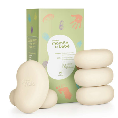 Sabonete em Barra Mamãe e Bebê 5x100g – Natura