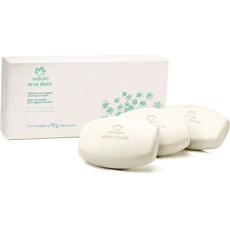 Sabonete Puro Vegetal Cremoso Erva Doce – Natura
