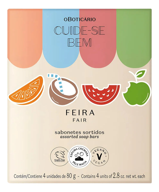 Sabonete em Barra Cuide-se Bem Feira Sortido 4 Unidades – O Boticário