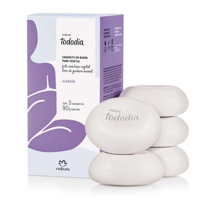 Sabonete em Barra Puro Vegetal Tododia Algodão – Natura