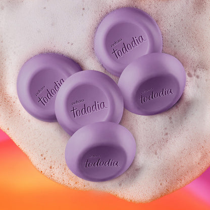 Sabonete em Barra Puro Vegetal Tododia Amora e Flor de Pêssego – Caixa com 5 Unidades