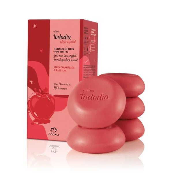 Sabonete em Barra Tododia Maçã Caramelada & Baunilha 5x90g – Natura