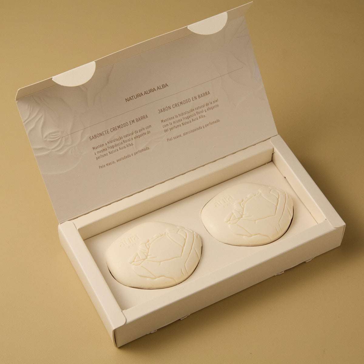 Sabonetes Perfumados em Barra Natura Aura Alba – 2 unidades de 90 g