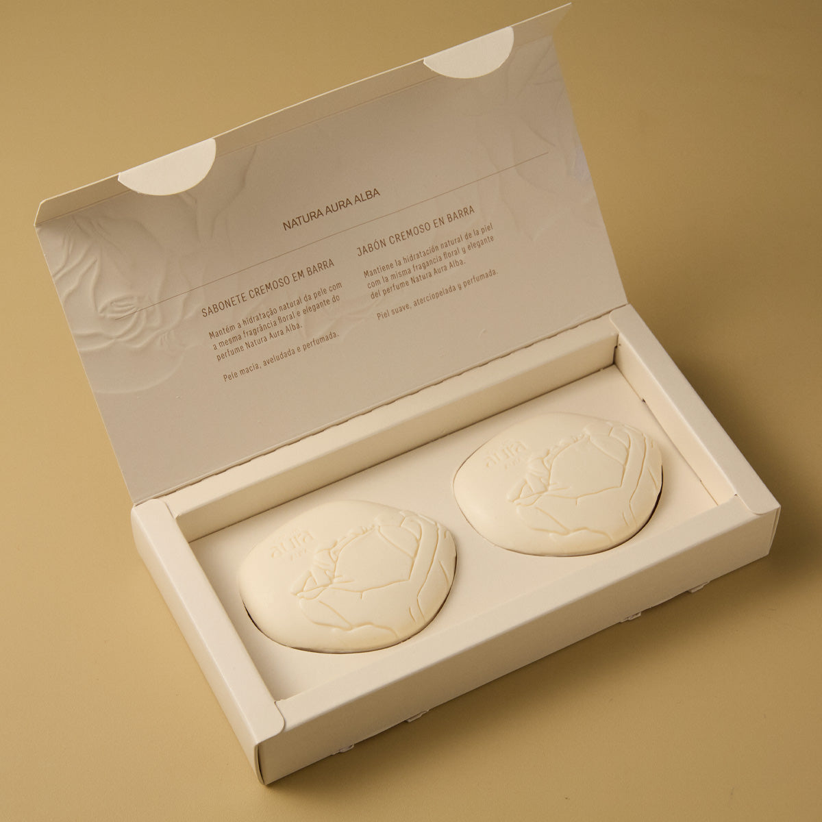 Sabonetes Perfumados em Barra Natura Aura Alba – 2 unidades de 90 g