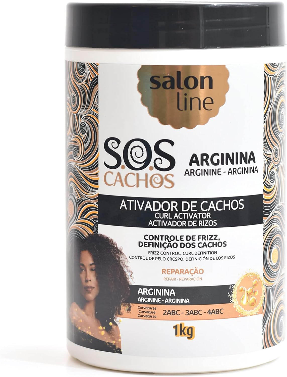 Salon Line SOS Ativador de Cachos Arginina Reparação – 1kg