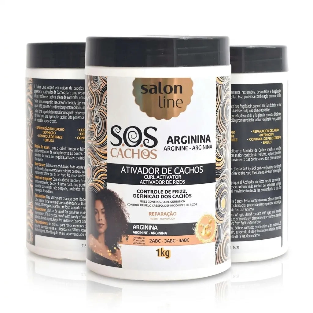 Salon Line SOS Ativador de Cachos Arginina Reparação – 1kg