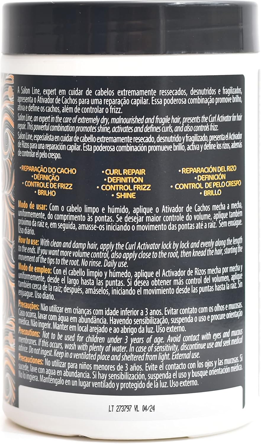 Salon Line SOS Ativador de Cachos Arginina Reparação – 1kg