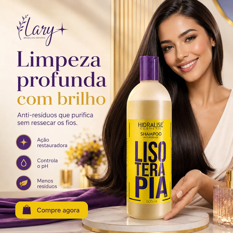 Shampoo Anti-Resíduos Lisoterapia – Hidalise Cosméticos