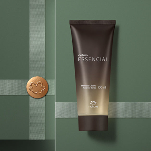 Shampoo Cabelo, Corpo e Barba Essencial – Natura (100 ml)