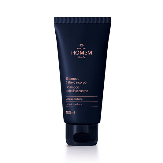 Shampoo 2 em 1 Natura Homem Sagaz – Cabelo e Corpo (100ml)