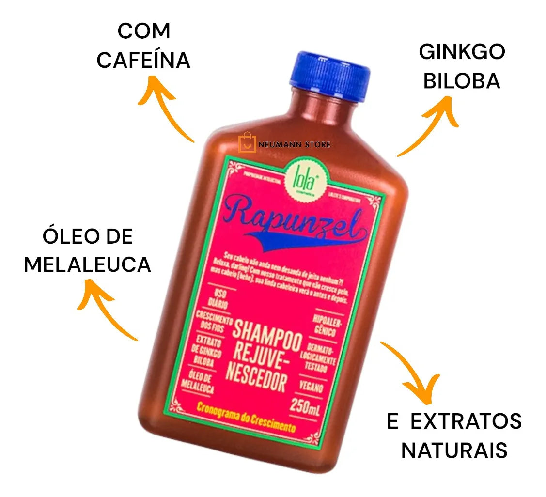 Shampoo Rejuvenescedor Lola Rapunzel – 250ml | Vegano