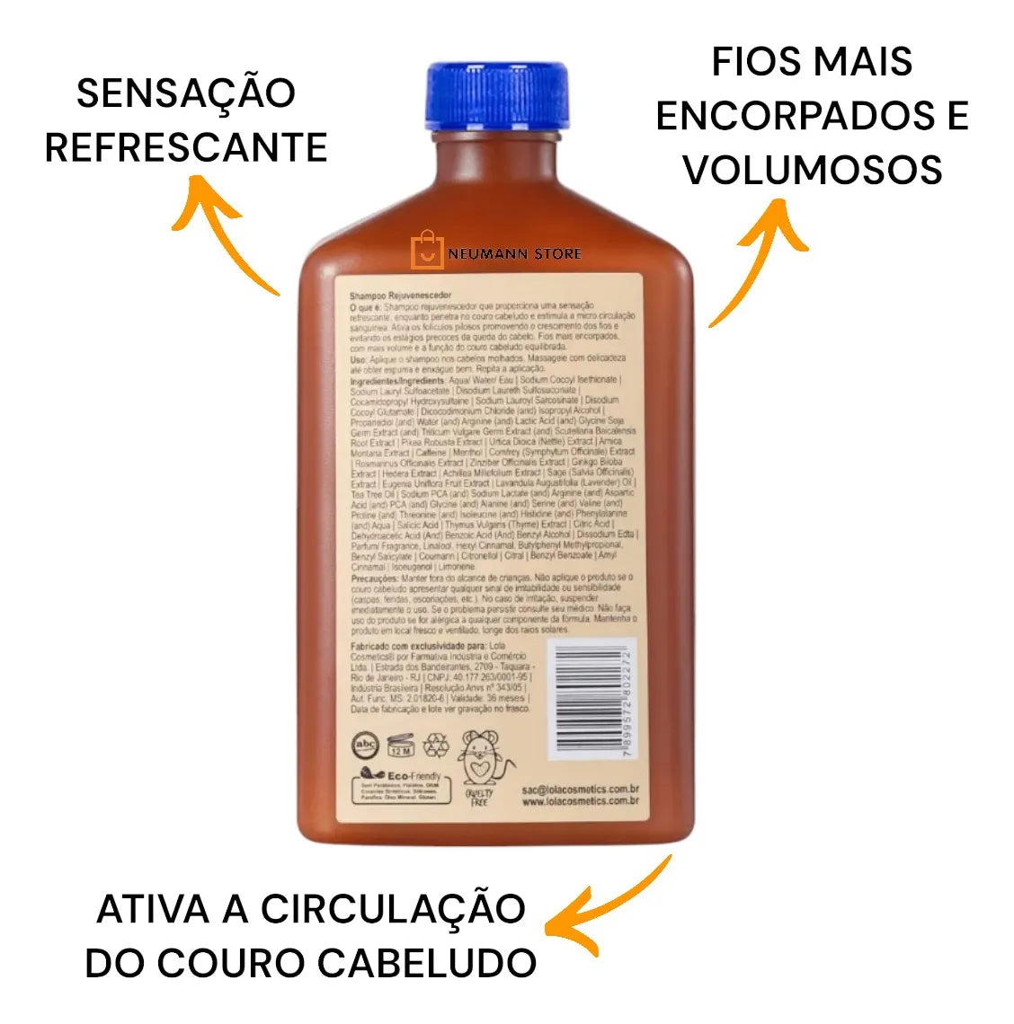 Shampoo Rejuvenescedor Lola Rapunzel – 250ml | Vegano