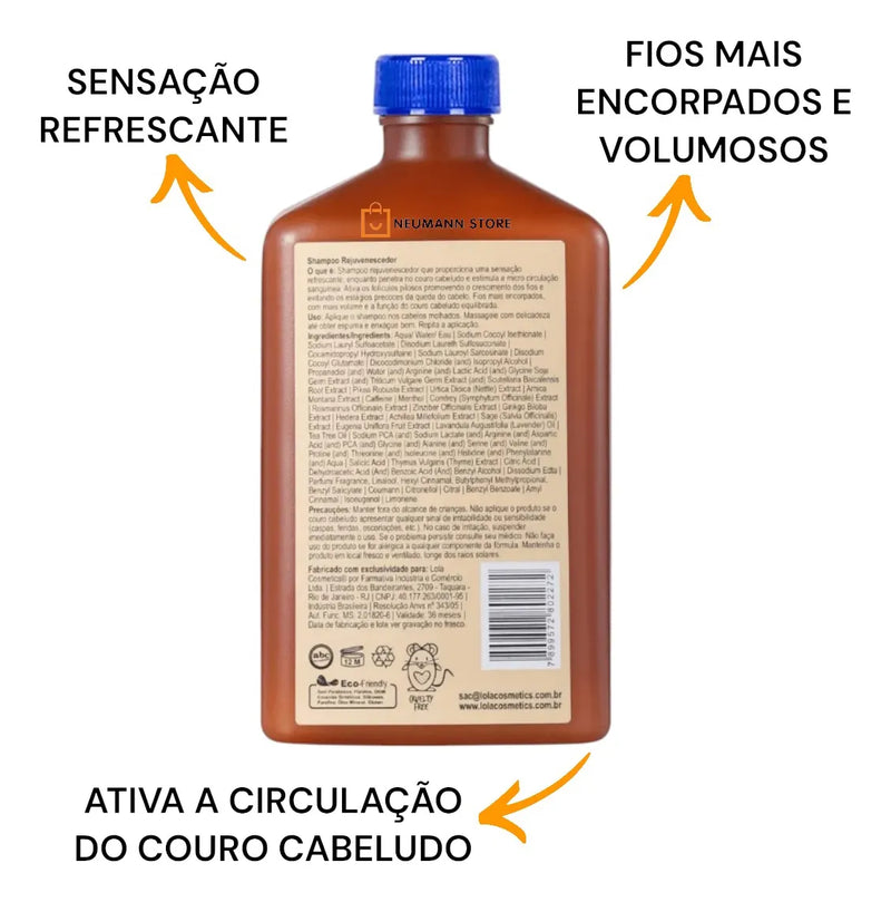 Shampoo Rejuvenescedor Lola Rapunzel – 250ml | Vegano