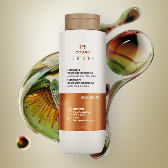 Sistema Lumina – Nutrição & Reparação Profunda para Cabelos Secos ou Ressecados