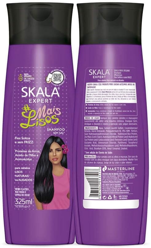 Skala Smooth & Sleek – Shampoo Extra Lisos Anti-Frizz 325ml