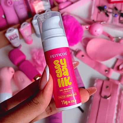 SugaLik – Gel Excitante Beijável Unissex Sabor Frutas Vermelhas