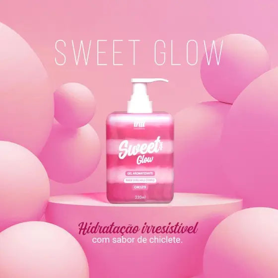 Hidratante Íntimo Sweet Glow – 320ml | Sabor Chiclete