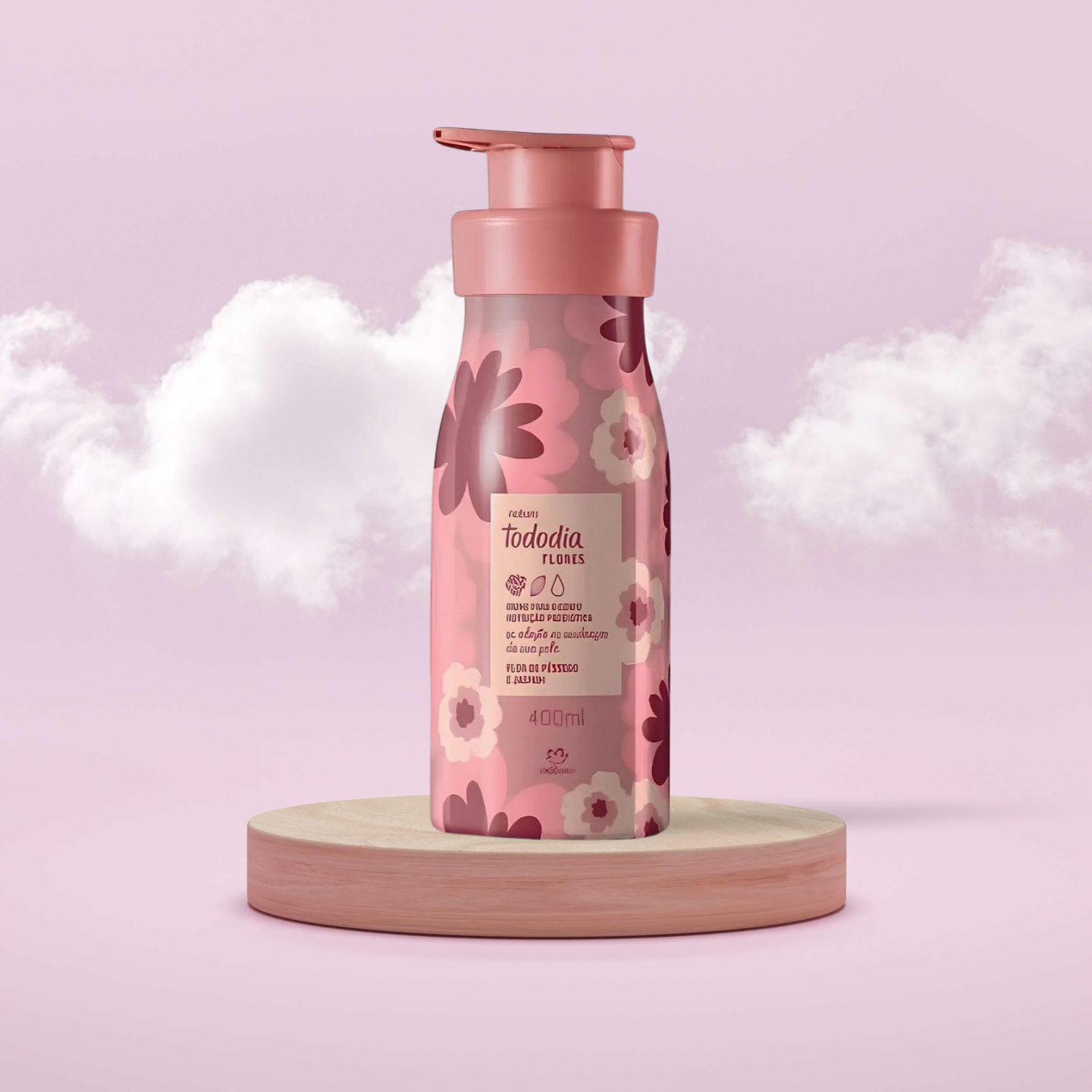 Creme Hidratante Corporal Tododia Flor de Pêssego e Jasmim – 400ml