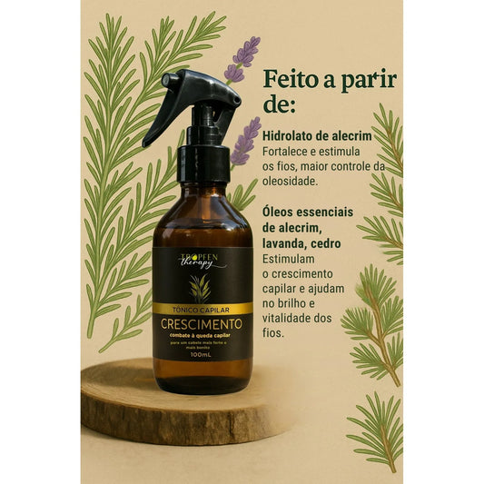 Tônico Capilar Crescimento com Óleos Essenciais – 100mL