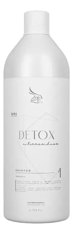 Zap Kit Progressiva Definitiva + Shampoo Detox 1 Litro Cada