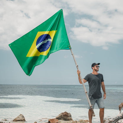 Bandeira do Brasil 3x5 ft (91x152 cm) - Cores Vibrantes