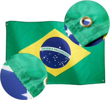 Bandeira do Brasil 3x5 ft (91x152 cm) - Cores Vibrantes