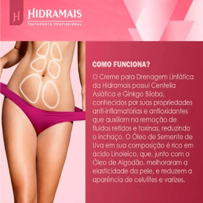 Creme Desodorante Hidramais Massagem Linfática 1 Kg