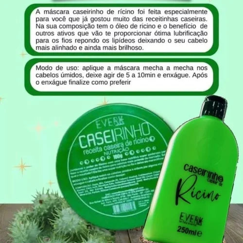 Caseirinho Capilar de Rícino - Gold Spell Everk