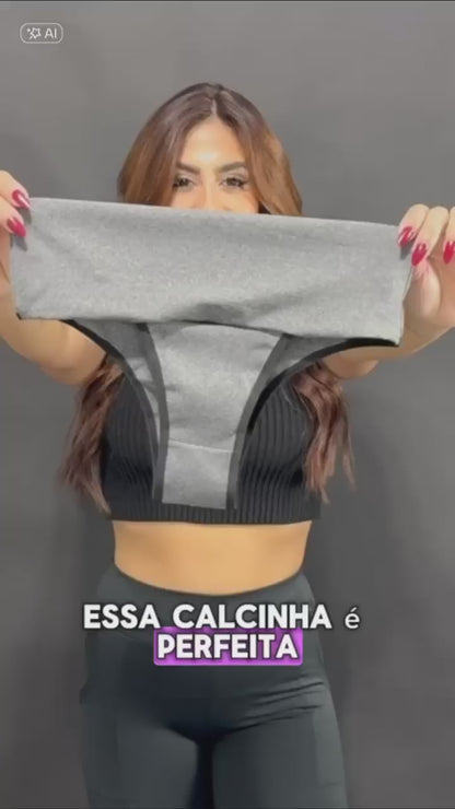 Calcinha Fitness Modeladora Cós Alto – Alta Compressão