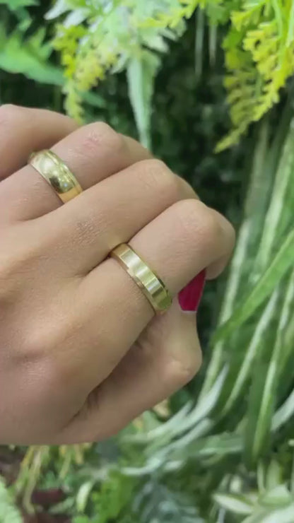 Aliança de Casamento/Compromisso Ouro 18K – 3,5g | 5mm de Largura